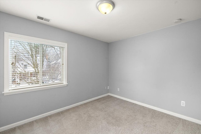 view of carpeted empty room