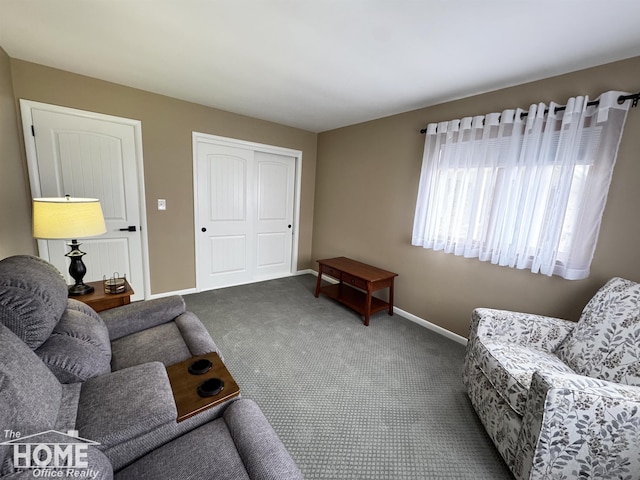 200 Elmwood Dr, Corunna, MI 48817 - living room featuring baseboards and carpet