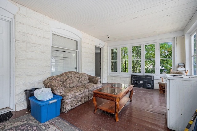 view of sunroom