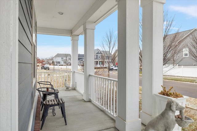 balcony with covered porch