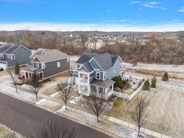 birds eye view of property