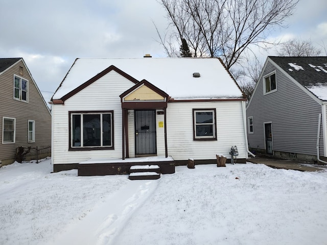 view of bungalow-style house