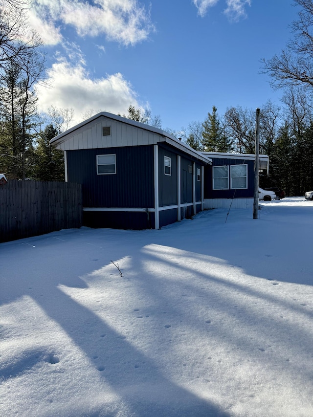 view of front of home