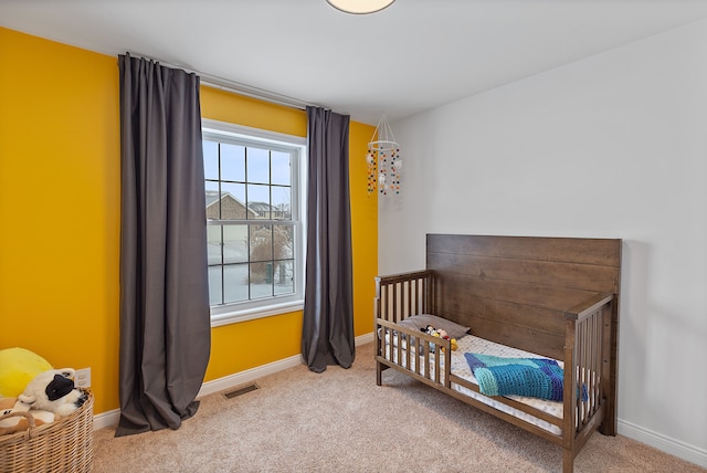 bedroom featuring carpet flooring