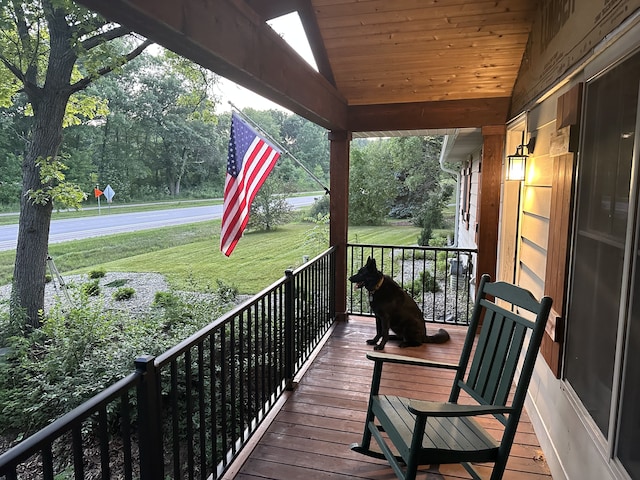 view of balcony