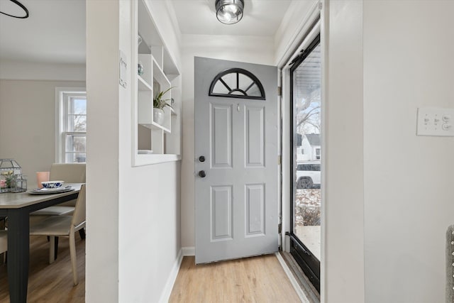 entryway featuring light wood-type flooring