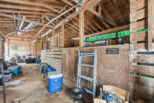 view of horse barn