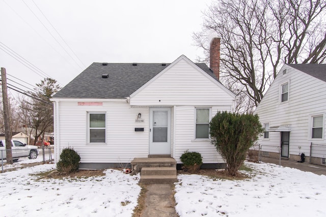 view of bungalow-style home