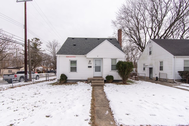 view of bungalow-style home