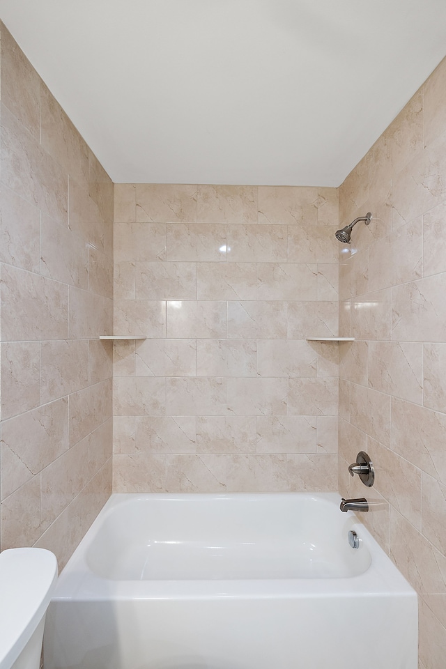 full bath with  shower combination and toilet