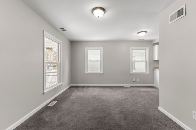 view of carpeted empty room