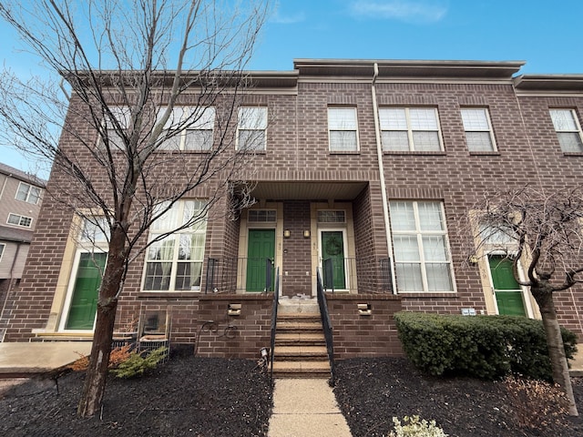 multi unit property with brick siding