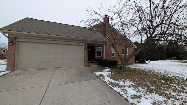 ranch-style house with a garage