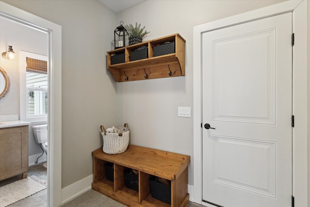 view of mudroom