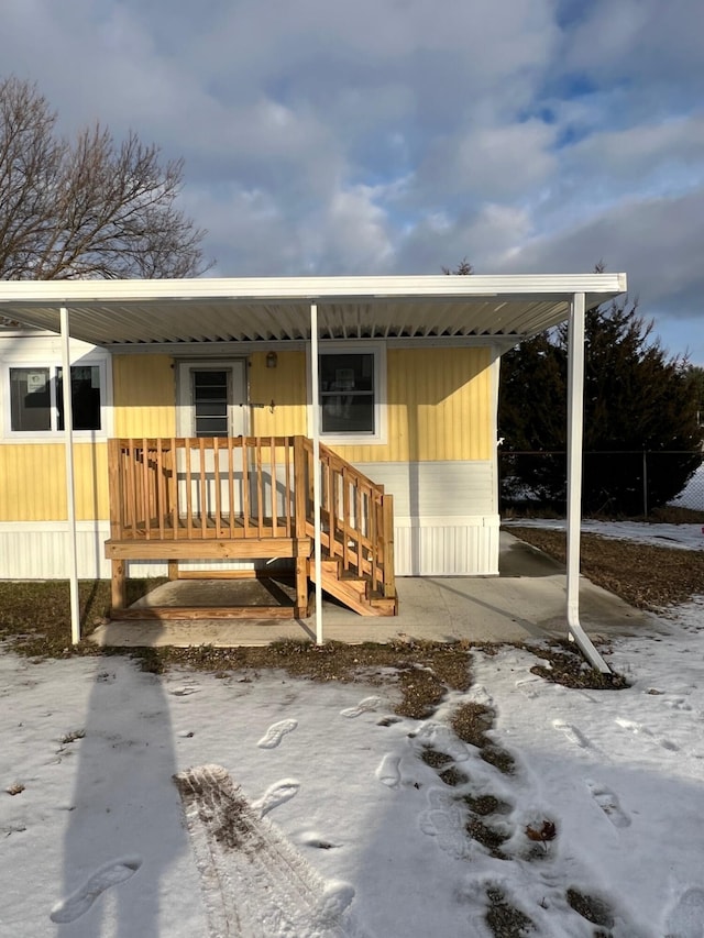 view of manufactured / mobile home