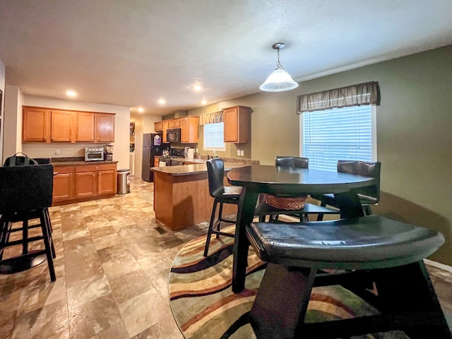 view of dining room