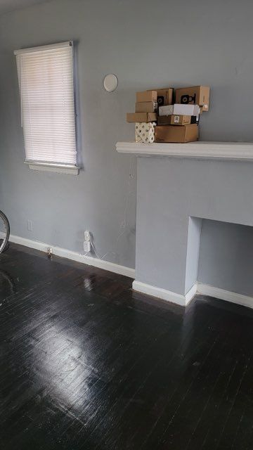 interior space featuring dark hardwood / wood-style flooring