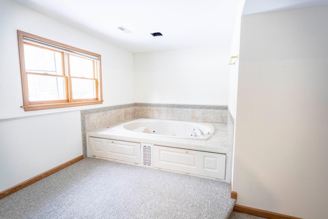 bathroom featuring a bathing tub