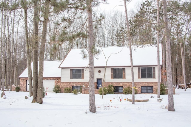 split foyer home with a garage