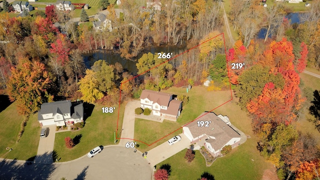 birds eye view of property