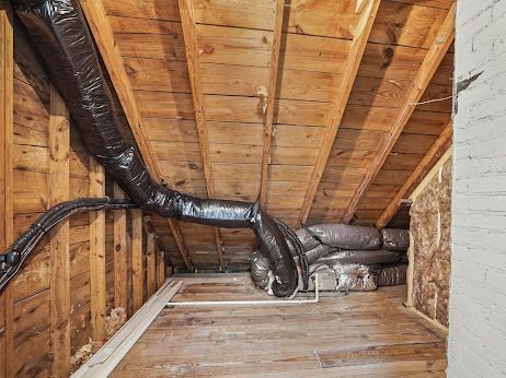 view of unfinished attic