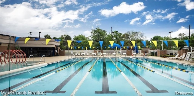 view of pool