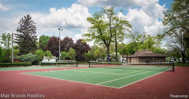 view of sport court