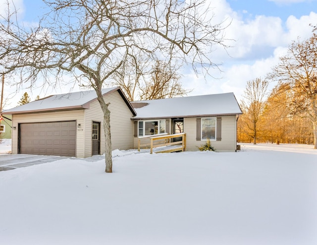 ranch-style house with a garage