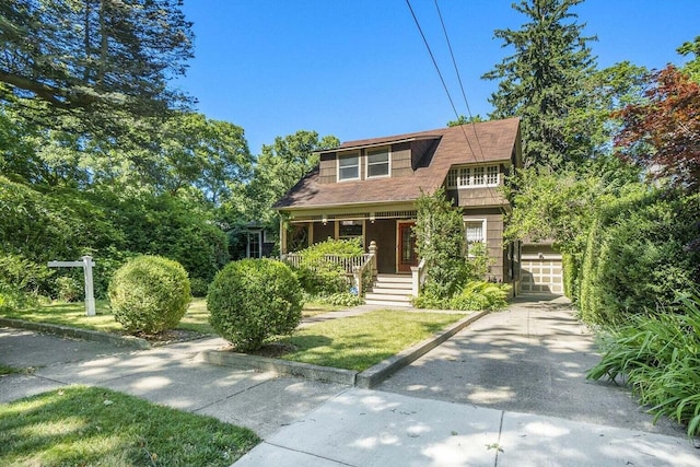 view of front of home featuring a porch