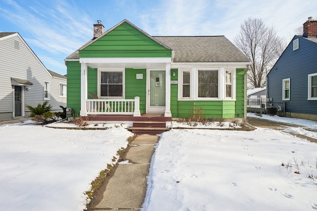 view of bungalow-style home