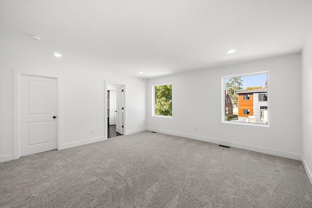 view of carpeted empty room