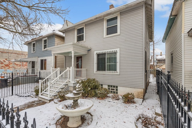 view of front of home