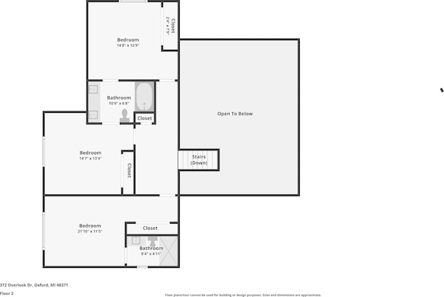 372 Overlook Dr, Oxford, MI 48371 - plan