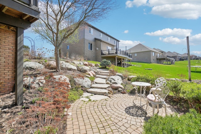 372 Overlook Dr, Oxford, MI 48371 - view of yard with a residential view, a deck, and a patio