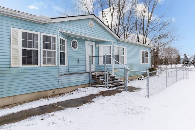 view of front of home