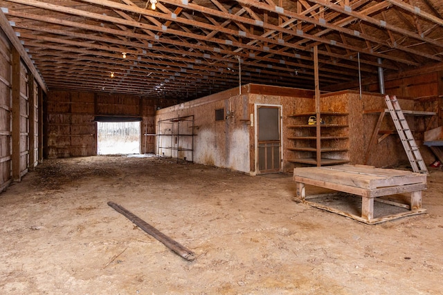 view of horse barn