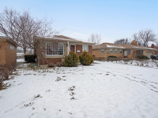 view of ranch-style home