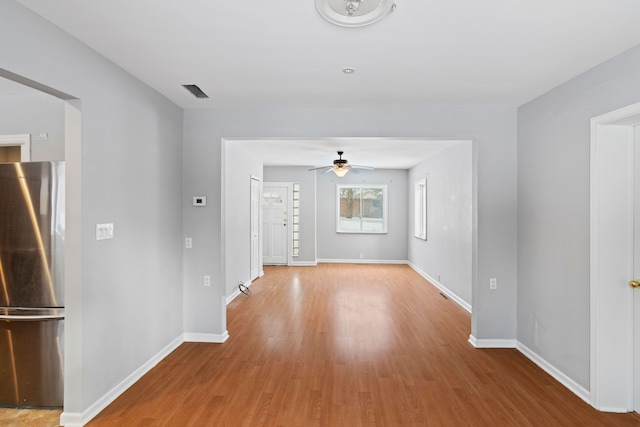 interior space featuring light hardwood / wood-style floors