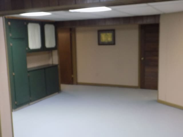 view of basement