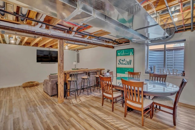 dining room featuring hardwood / wood-style flooring