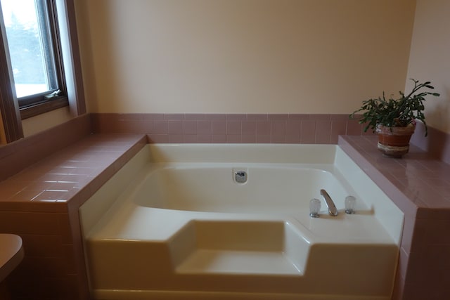 bathroom with a bathtub