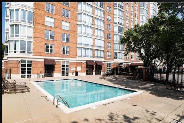 view of pool with a patio