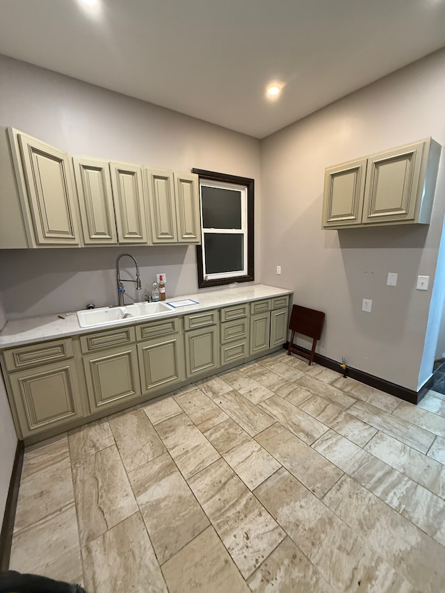 kitchen featuring sink