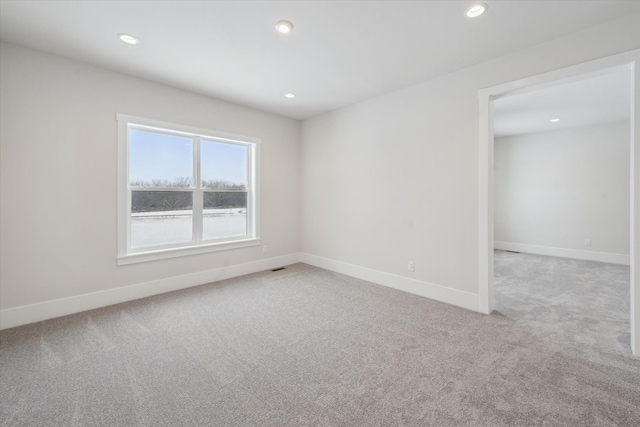 view of carpeted empty room