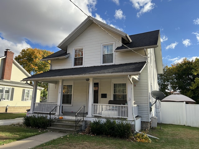 view of front facade with covered porch