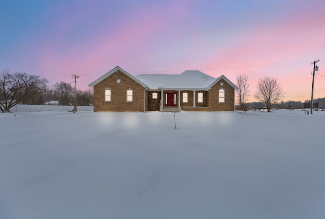 view of front of home