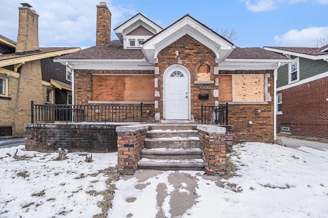 view of front of home