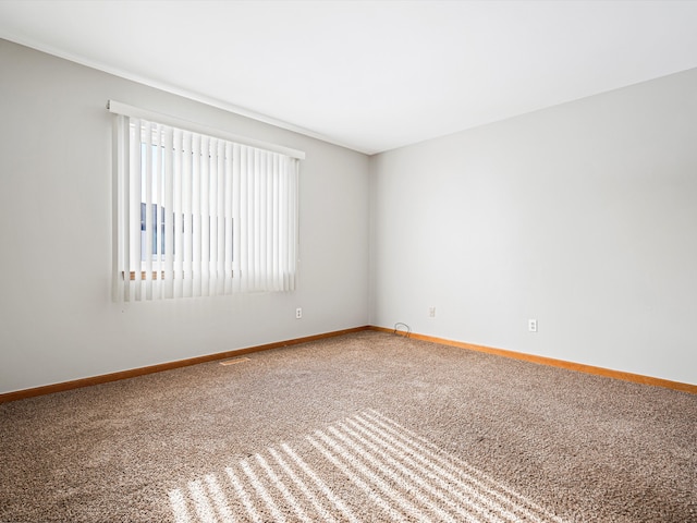 view of carpeted empty room