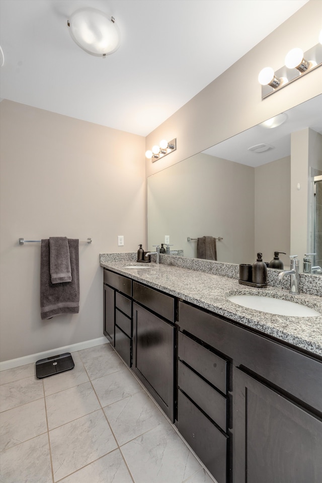 bathroom with vanity