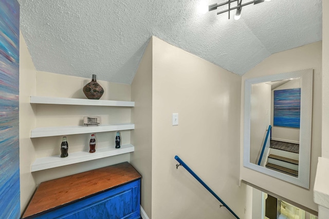 interior space with lofted ceiling